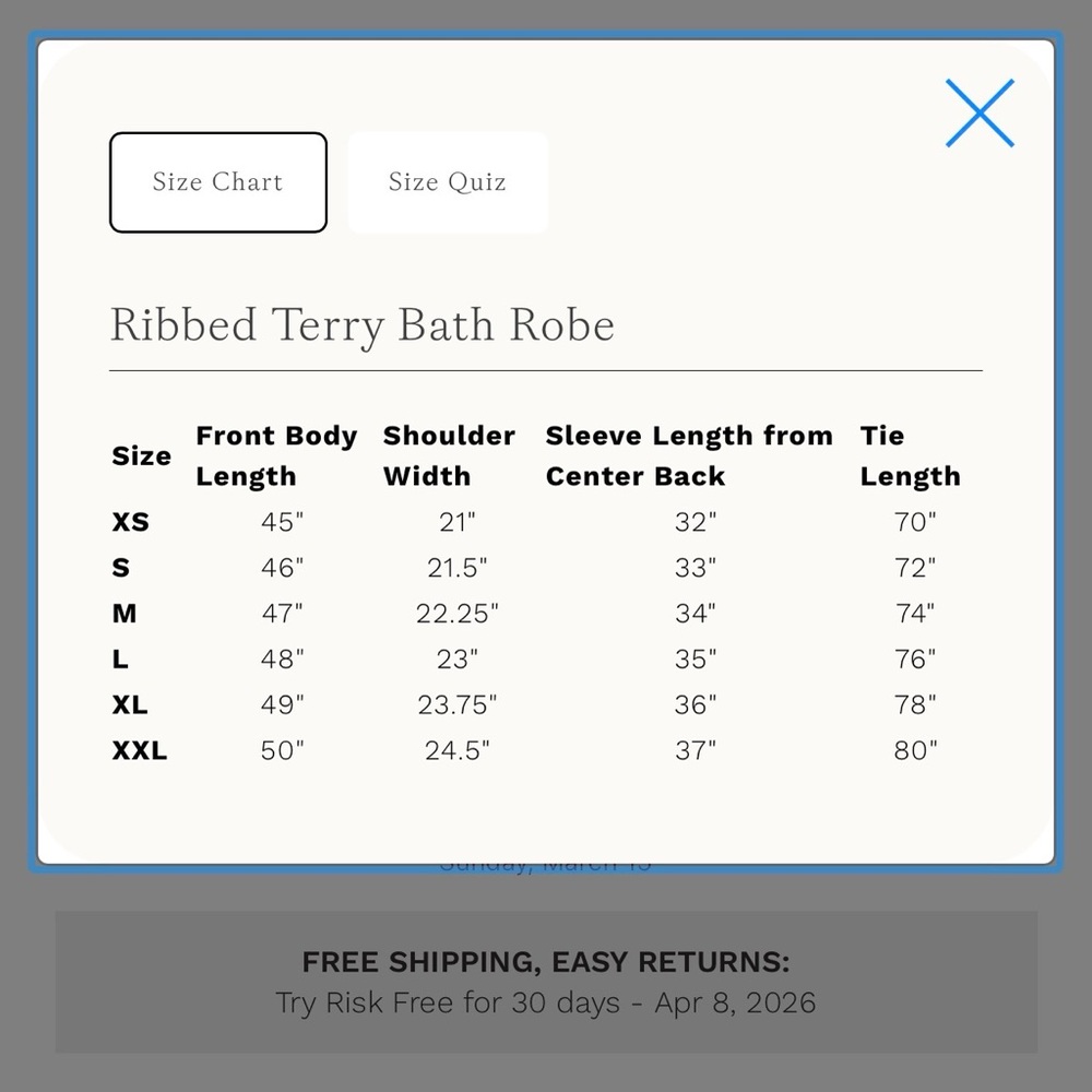 Cozy Earth Plush Cotton & Bamboo Ribbed Robe in “Laurel” - Picture 11 of 11